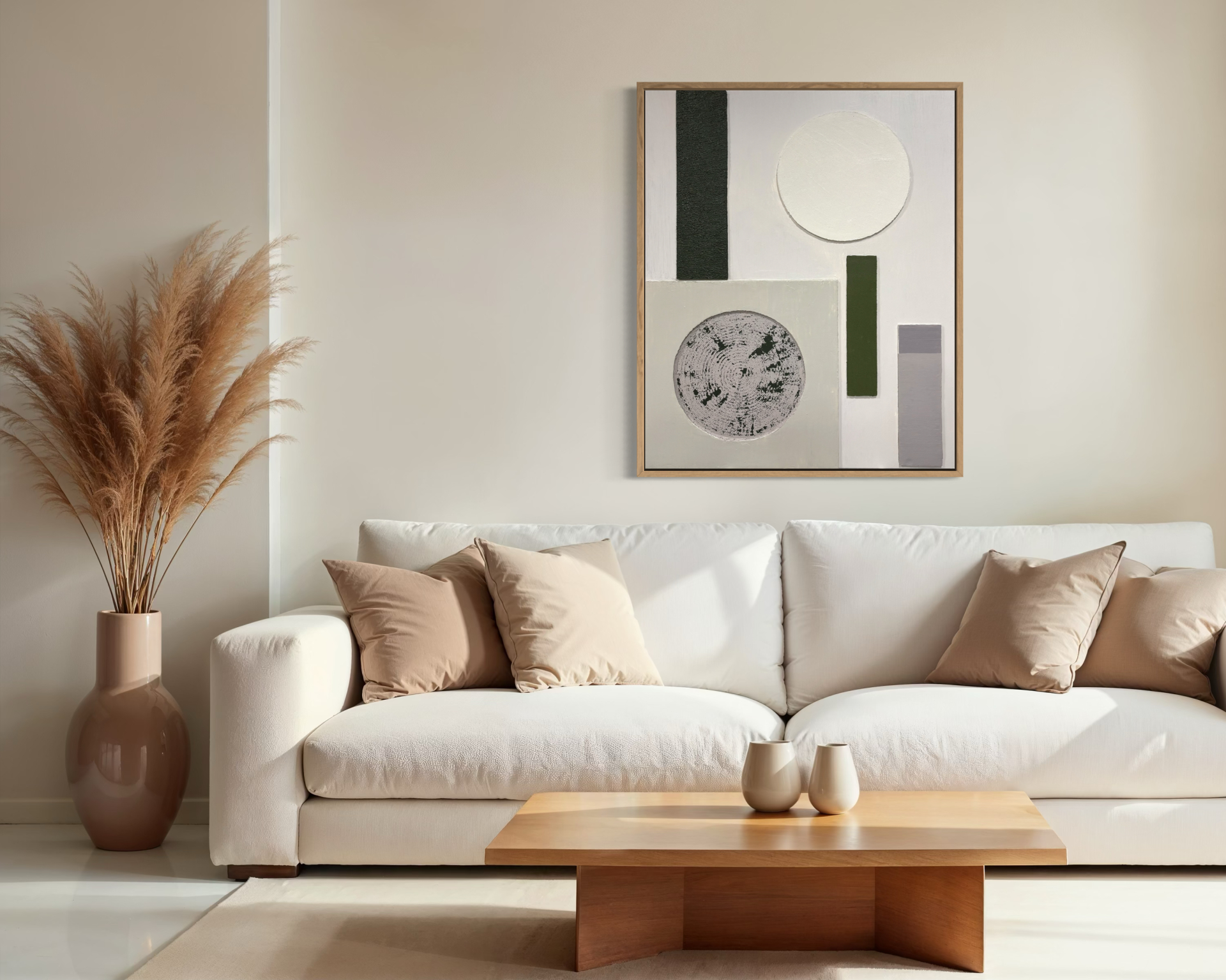 Minimal, 80x100 cm, geometriai, modern, struktura 3